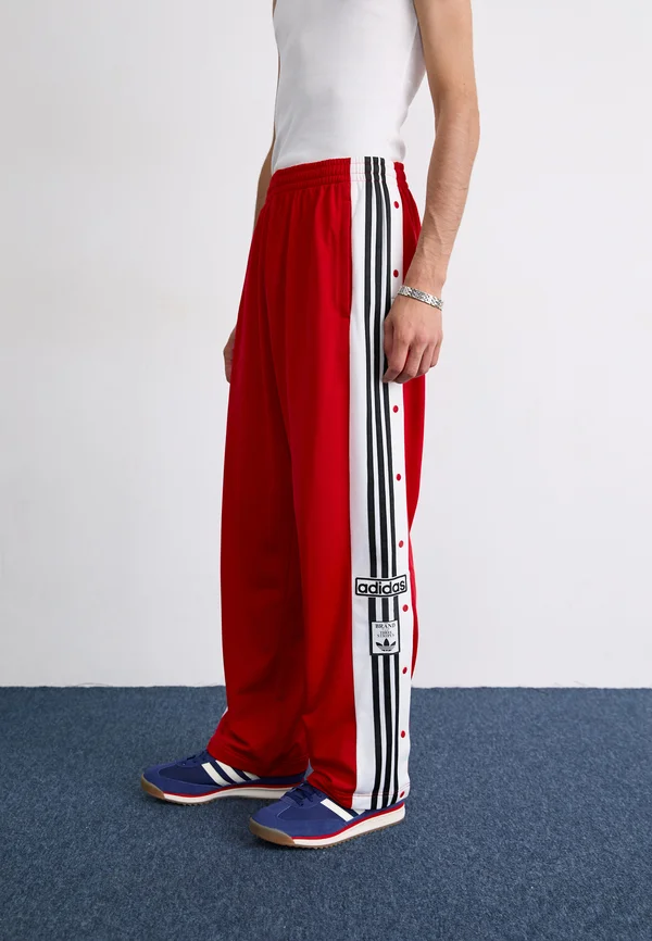 ADIBREAK - Tracksuit bottoms - better scarlet/black