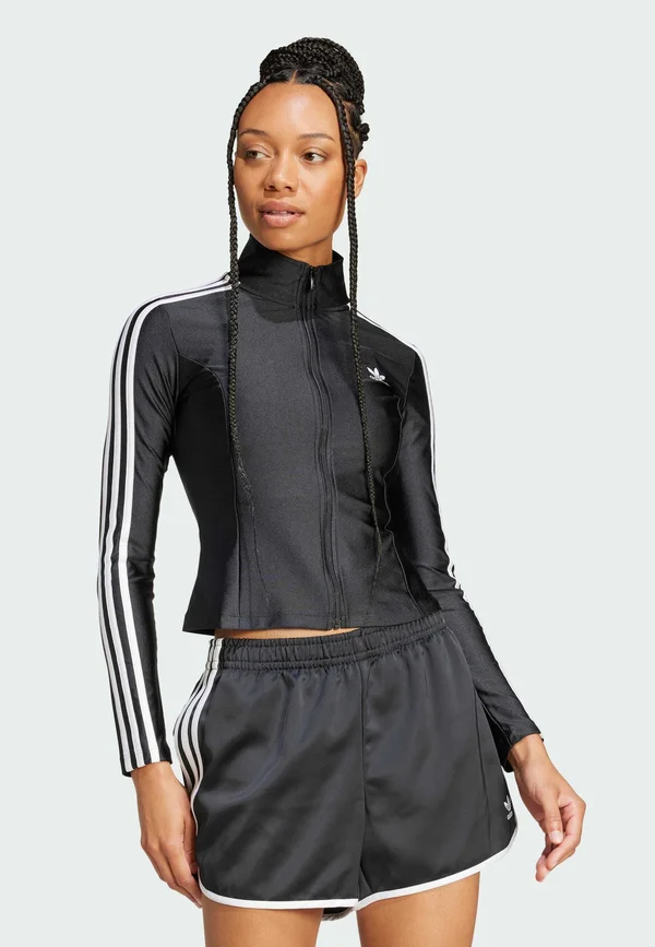 ADICOLOR 3-STRIPES SLIM TRACK - Training jacket - black