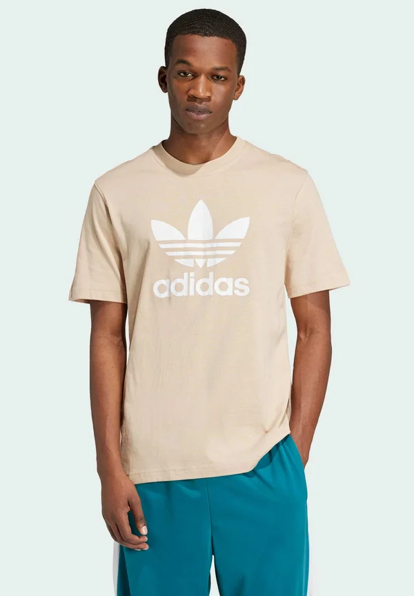 ADICOLOR TREFOIL - Print T-shirt - magic beige
