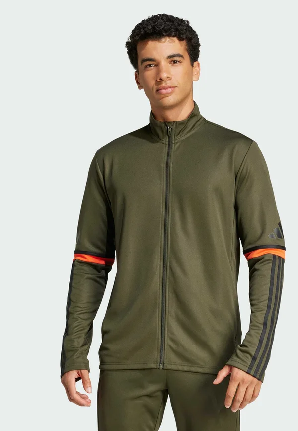 ADIDAS PERFORMANCE TRAINING JACKET - Training jacket - night cargo   black   semi impact orange