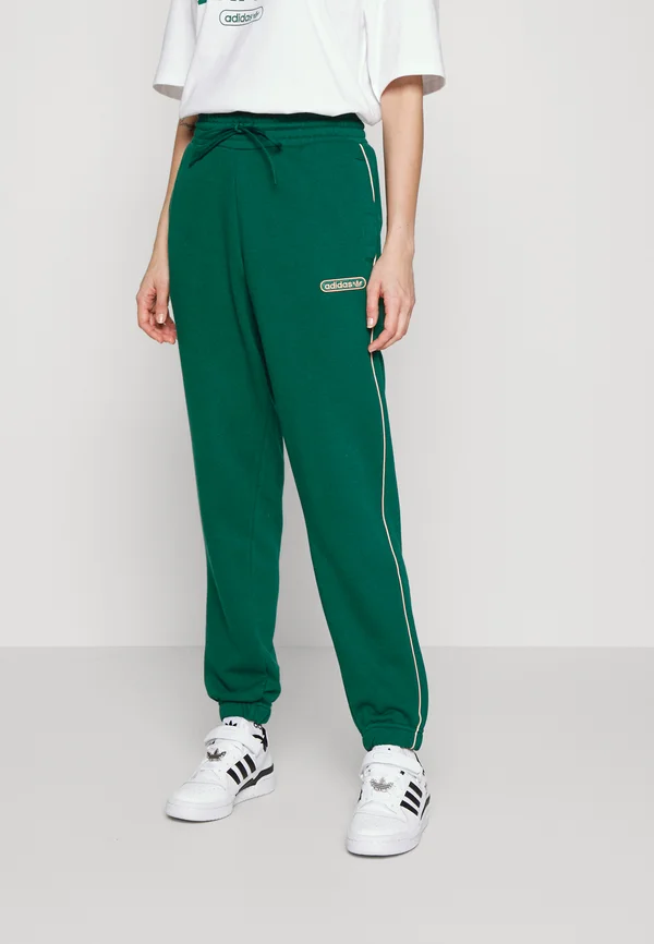ADIDAS RETRO LUXURY PANTS - Tracksuit bottoms - collegiate green