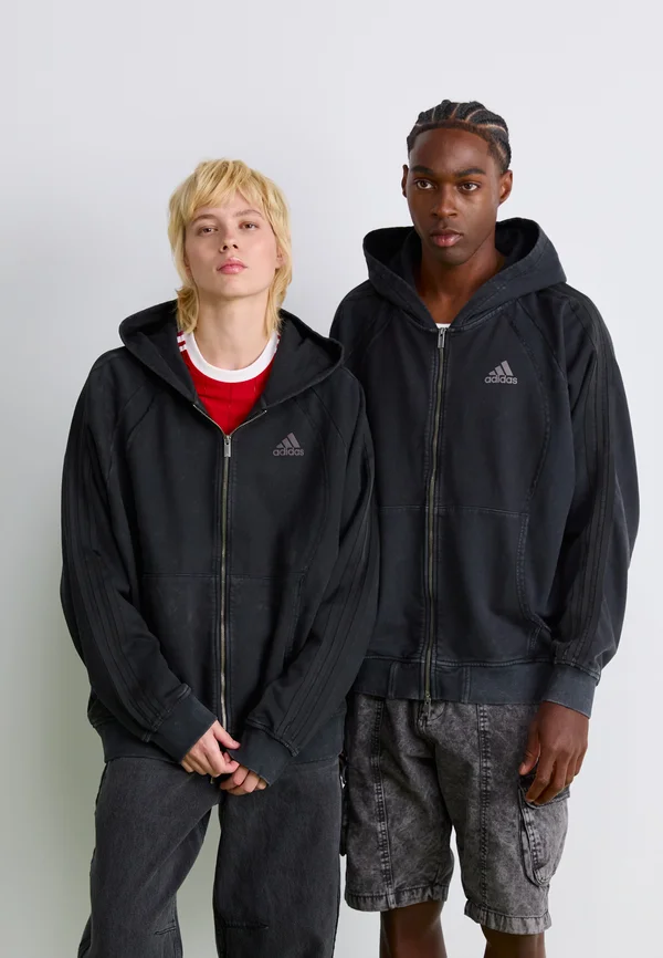 ADILENIUM UNISEX - Zip-up sweatshirt - black
