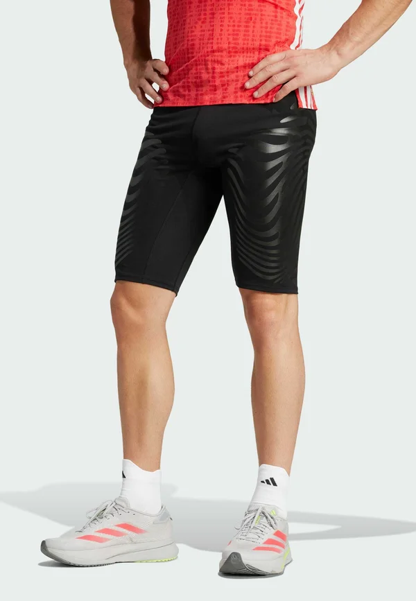 ADIZERO CONTROL SHORT - Short running tights - black