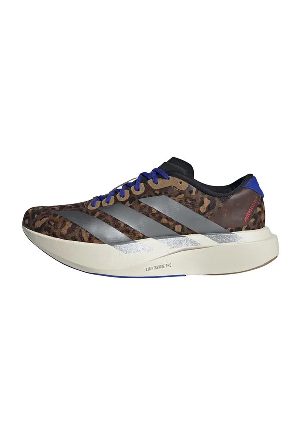 ADIZERO EVO - Road running shoes - preloved brown iron met lucid blue