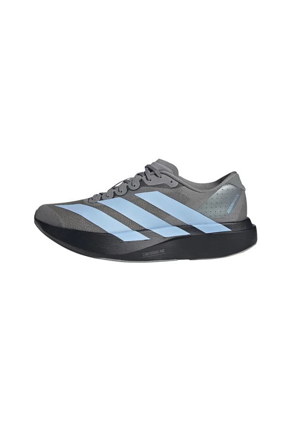 ADIZERO EVO SL - Trainers - grey three   glow blue   core black