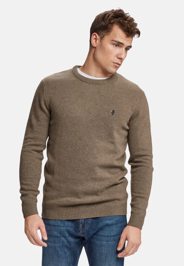 ADRIAN - Jumper - brown melange