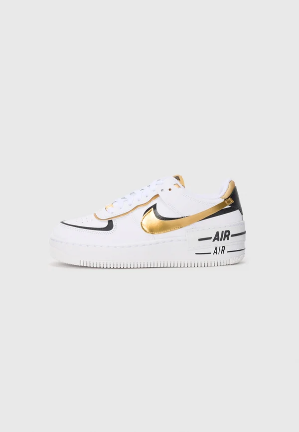 AF1 SHADOW - Trainers - white/metallic gold-coloured/black