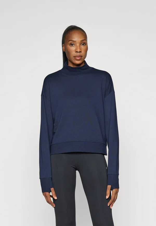AFTER CLASS FUNNEL NECK - Long sleeved top - navy blue