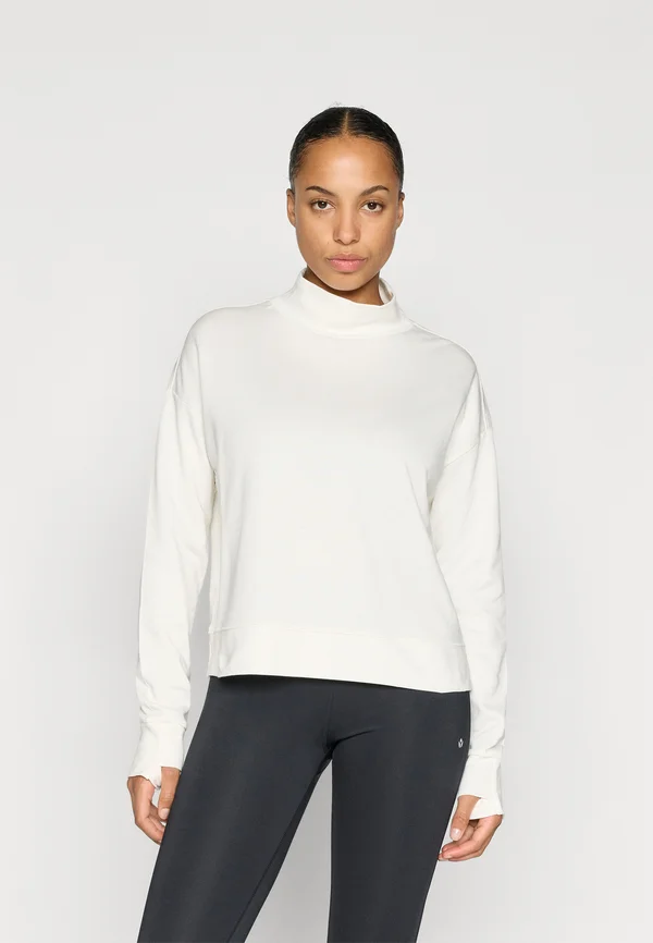AFTER CLASS FUNNEL NECK - Long sleeved top - white