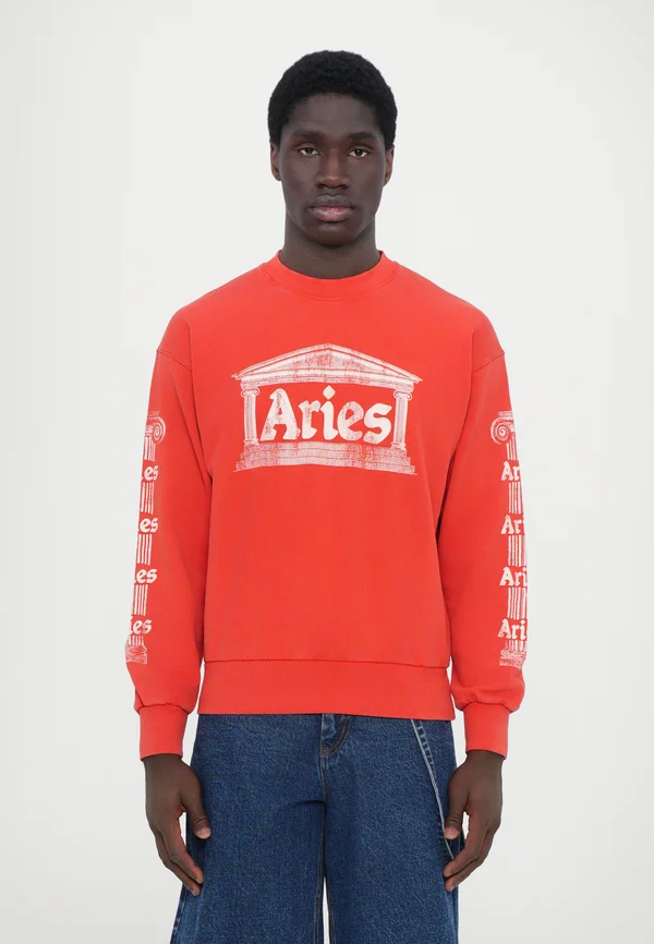 AGED ANCIENT COLUMN - Sweatshirt - red
