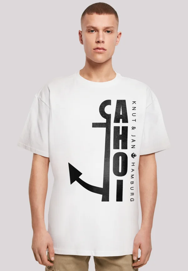AHOI ANKER KNUT JAN HAMBURG - Print T-shirt - weiß