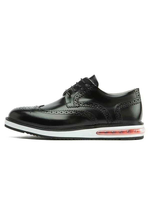 AIR BROGUE - Smart lace-ups - black