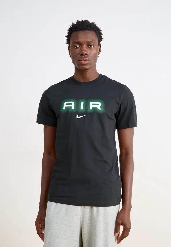 AIR GRAPHIC TEE - Print T-shirt - black