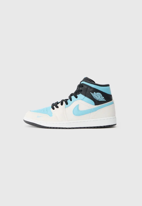 AIR JORDAN 1 MID - High-top trainers - summit white/blue chill/anthracite