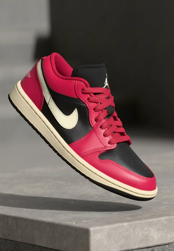 AIR JORDAN 1 - Trainers - mystic hibiscus/coconut milk/black