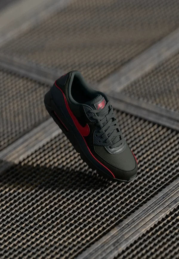 AIR MAX 90 PRM REFLECT - Trainers - iron grey/university red/black