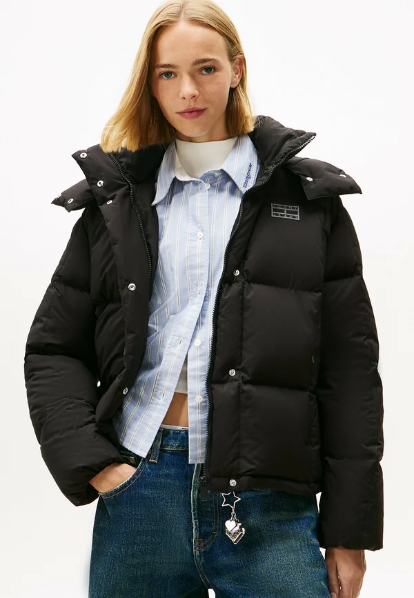ALASKA GRID JACKET - Down jacket - black