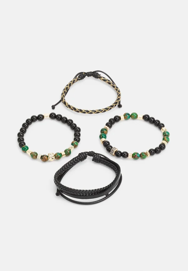 ALDERBRAE UNISEX 4 PACK - Bracelet - dark green