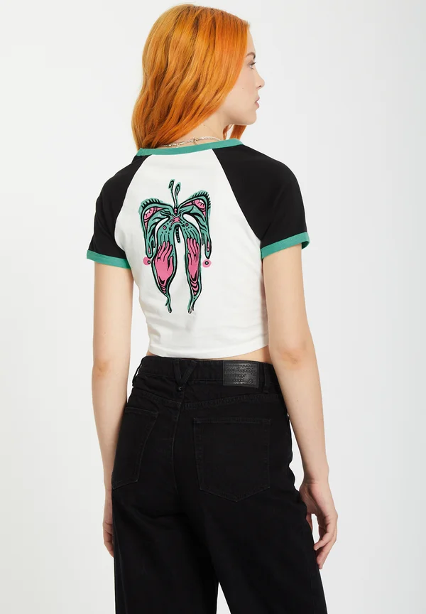 ALIX - Print T-shirt - black white