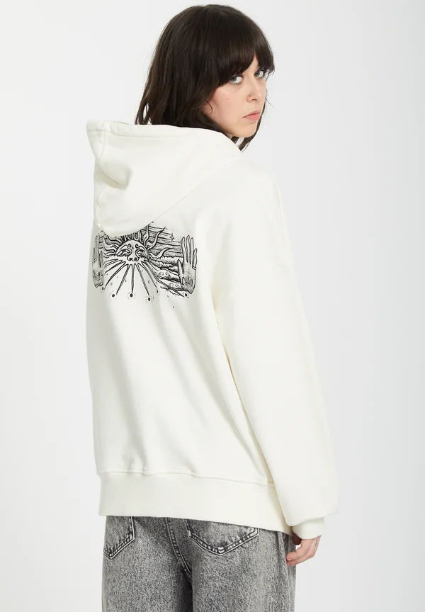ALIX ZIP-UP - Zip-up sweatshirt - star white