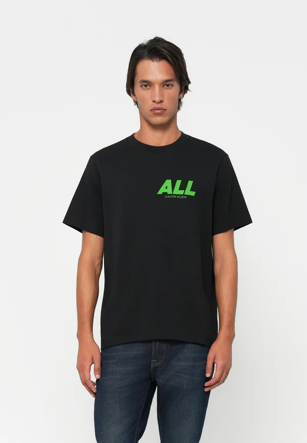 ALL GRAPHIC TEE - Print T-shirt - black
