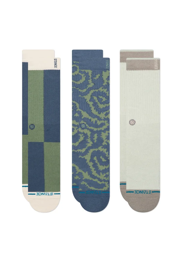 ALL TERRAIN CREW 3 PACK UNISEX - Socks - green
