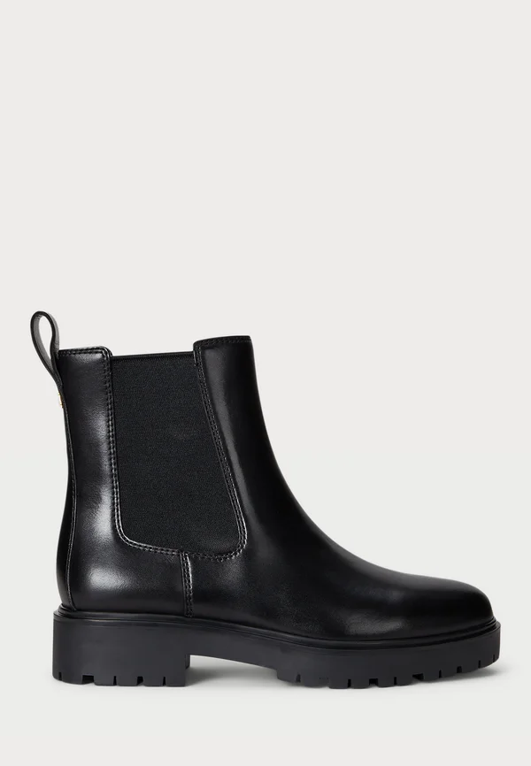 ALLYSON BURNISHED LEATHER BOOTIE - Classic ankle boots - dark garnet