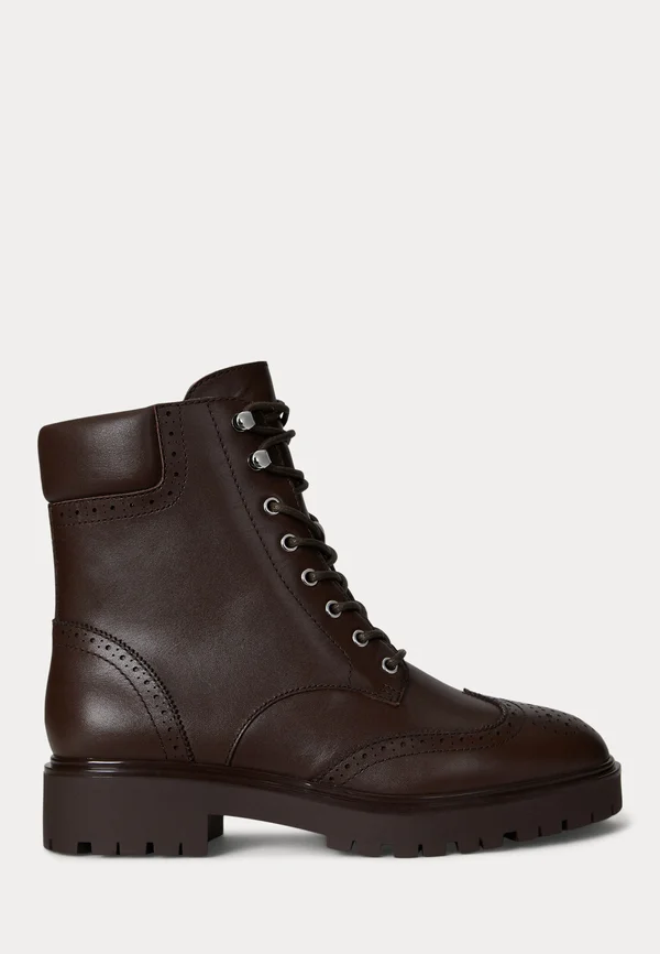 ALLYSON - Lace-up ankle boots - dark hickory