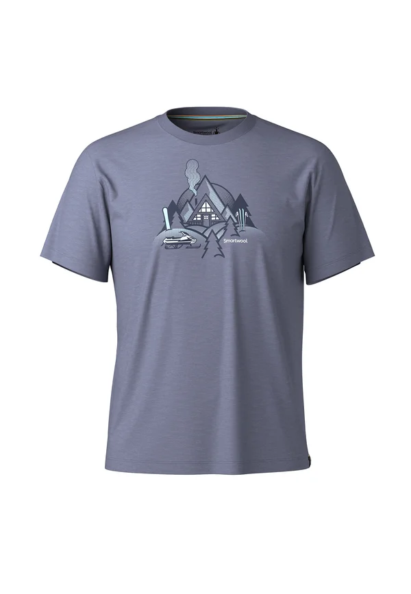 ALPINE A-FRAME SHORT SLEEVE GRAPHIC TEE - Print T-shirt - nightfall blue
