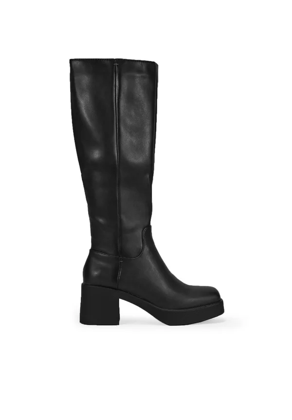 ALTAS CON CREMALLERA - Platform boots - black