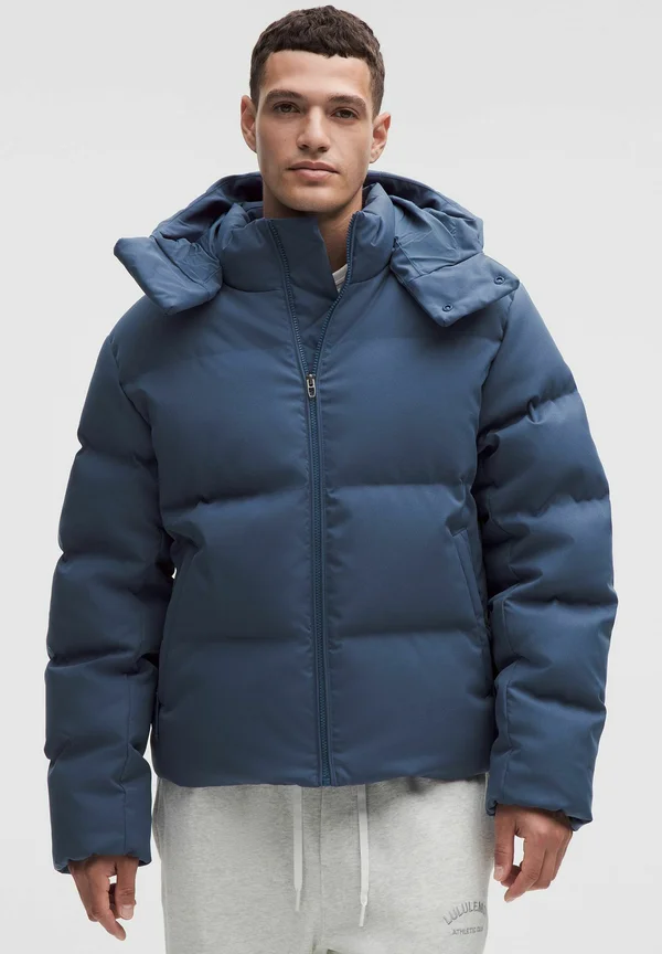ALWAYS DOWN PUFFER *TECH CANVAS - Down jacket - blue twill
