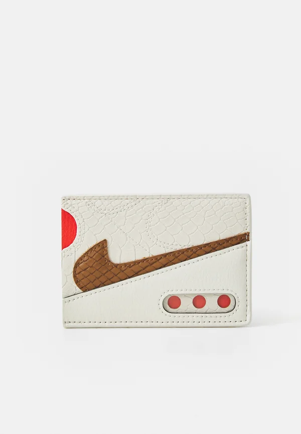 AM90 CARD WALLET SNAKE UNISEX - Wallet - pale ivory/picante red/british tan