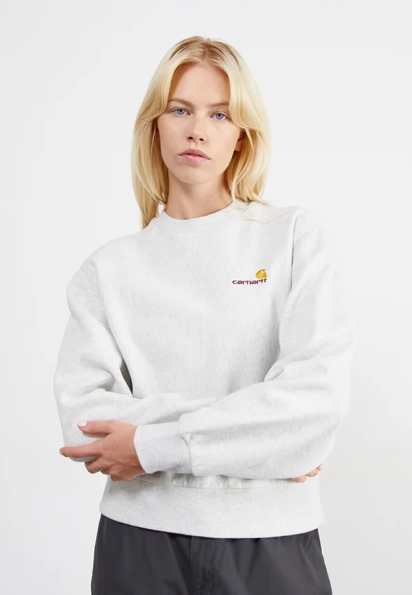 AMERICAN SCRIPT - Sweatshirt - ash heather