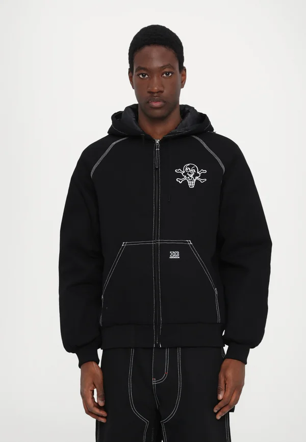 ANARCHY HOODED WORK - Light jacket - black