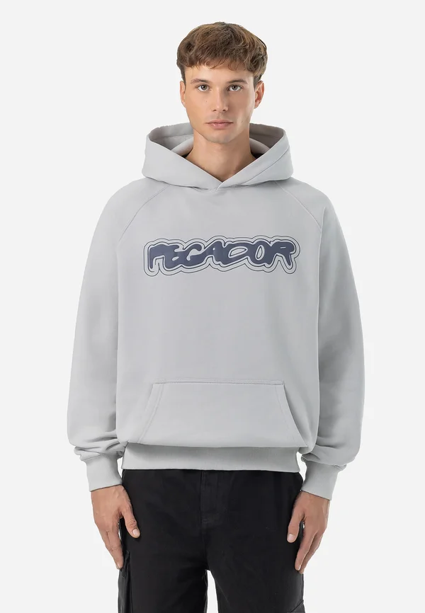 ANCLAR OVERSIZED HOODIE - Hoodie - washed clear grey