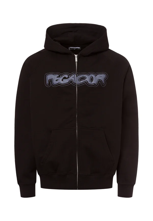 ANCLAR - Zip-up sweatshirt - schwarz