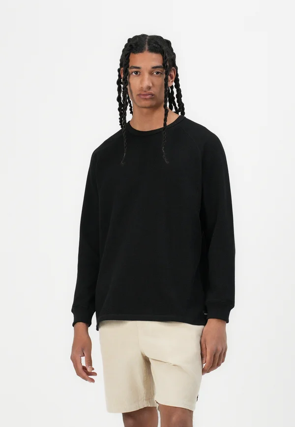 ANDERSON WAFFLE - Sweatshirt - black