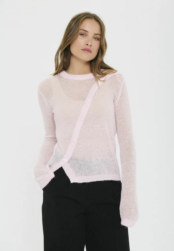 ANELISZ ASYMMETRIC - Jumper - barely pink melange