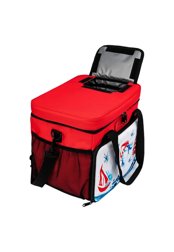 ANEMOSS LEUCHTTURM-MÄDCHEN ISOLIERTE ROTE TASCHE - Cross body bag - kırmızı