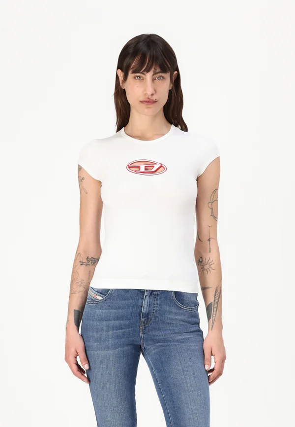 ANGIE - Print T-shirt - white