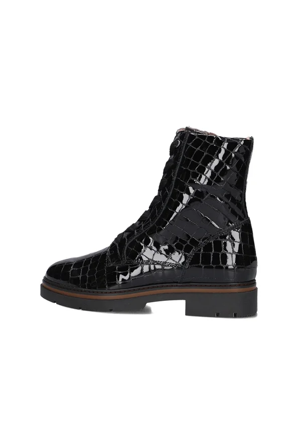 ANIMAL PRINT - Platform ankle boots - l navajo nero