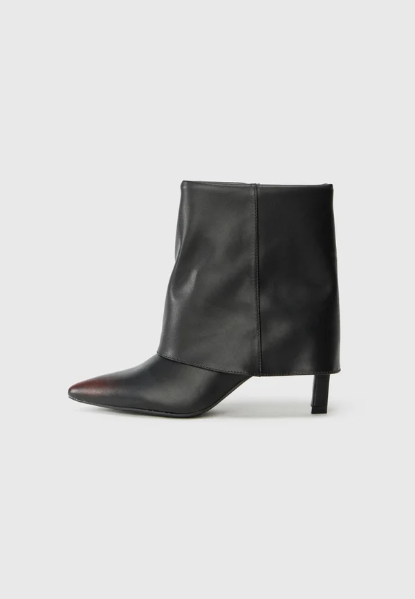 Ankle boots - black/burgundy