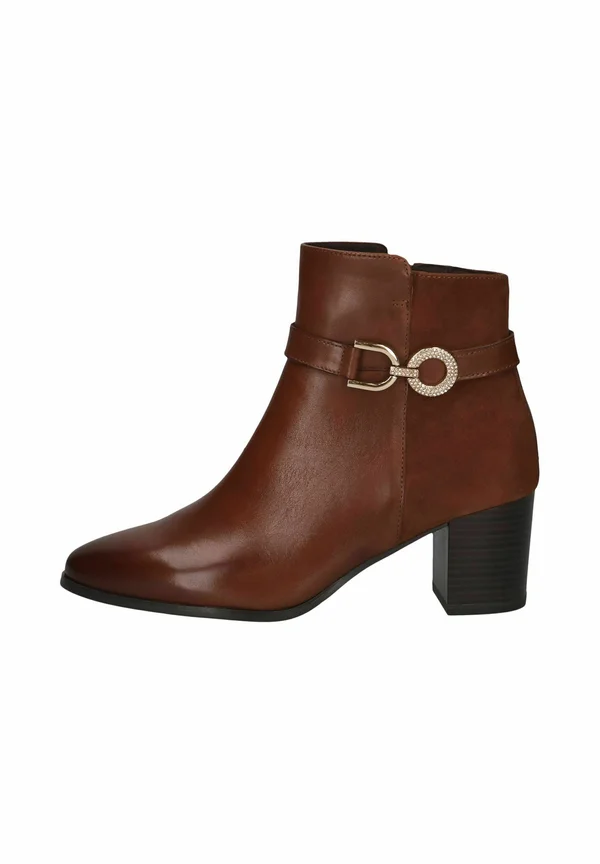 Ankle boots - cognac comb