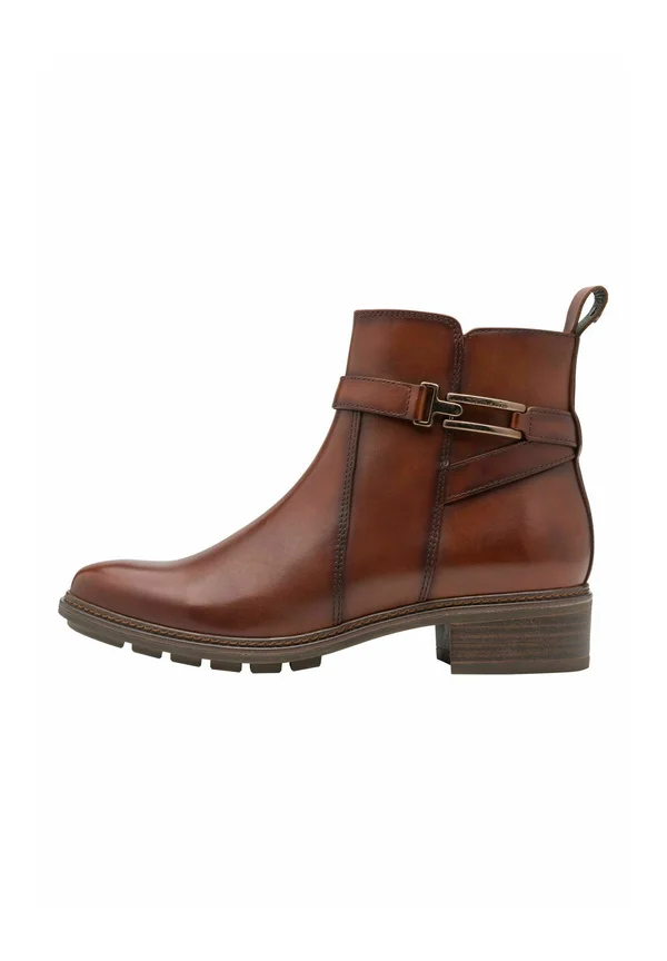 Ankle boots - cognac leather