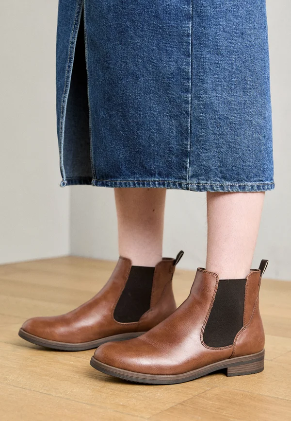 Ankle boots - cognac