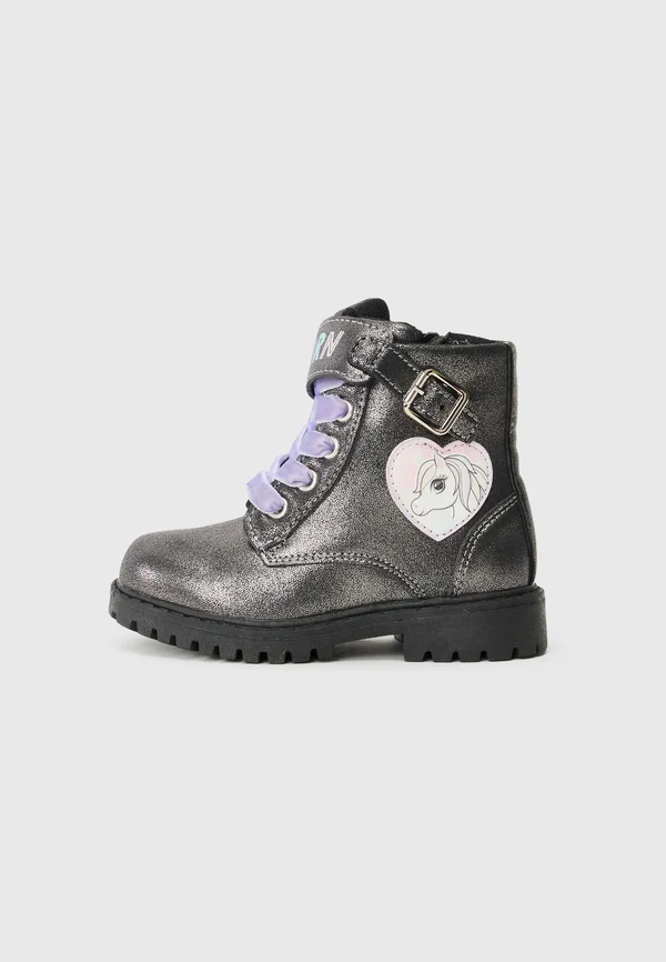 Ankle boots - sliver-coloured