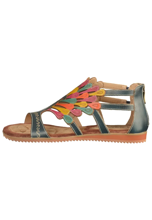 Ankle cuff sandals - multi-coloured