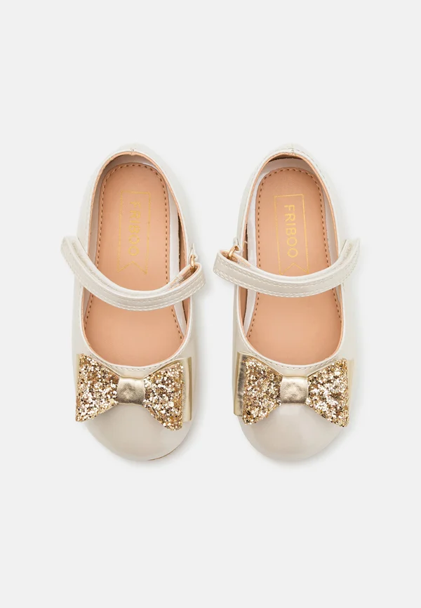 Ankle strap ballet pumps - off-white