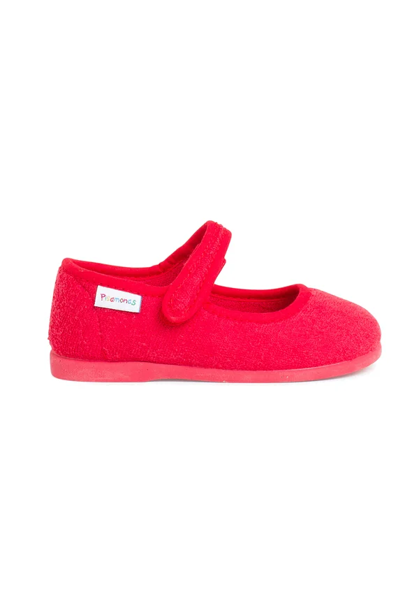 Ankle strap ballet pumps - rojo