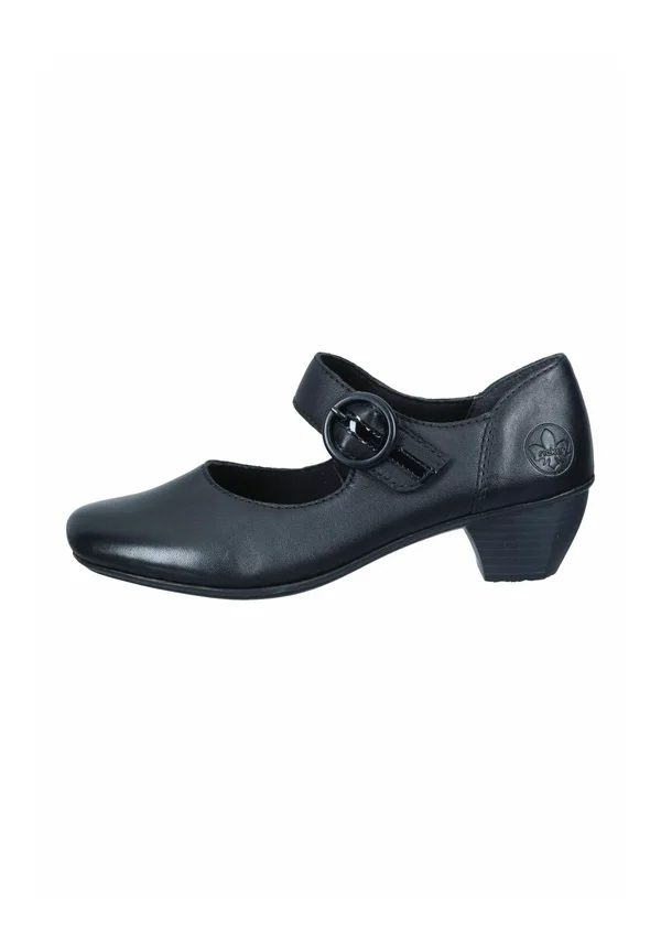 Ankle strap ballet pumps - schwarz schwarz schwarz